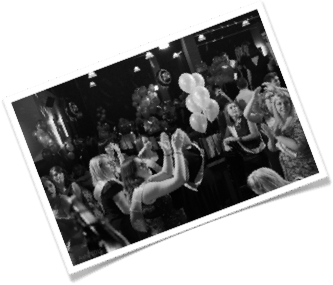 Dancing to the live band